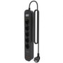 Aisens Regleta con Interruptor Aisens ASPS-2A2C15-BK con 5 Tomas de Corriente y 2 USB-C/2 USB-A, Negro